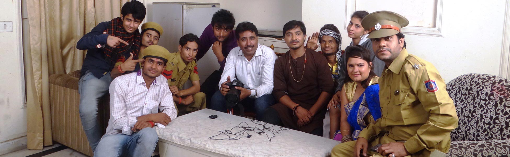 Trisna Films® cast and crew posing together on set in New Delhi during the production of their short film, 'Andhvishwas'. Several members are in police uniforms and traditional clothing. film consultancy services in india, film consultancy services in Delhi, film consultancy services in mumbai, film consultancy services in pune, film consultancy services in sonipat, film consultancy services in begusarai, video consultancy services in india, video consultancy services in Delhi, video consultancy services in mumbai, video consultancy services in pune, video consultancy services in sonipat, video consultancy services in begusarai, tv consultancy services in india, tv consultancy services in delhi, tv consultancy services in mumbai, tv consultancy services in pune, tv consultancy services in sonipat, tv consultancy services in begusarai, consultancy services in india, consultancy services in delhi, consultancy services in mumbai, consultancy services in pune, consultancy services in sonipat, consultancy services in begusarai