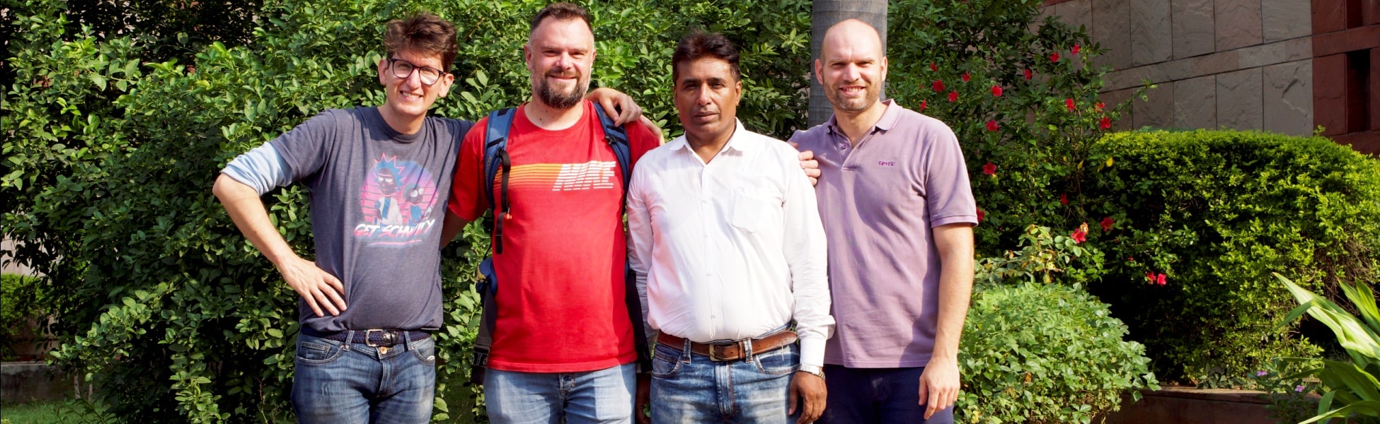A professional Indian and Italian filmmakers from Trisna Films® and Wannaboo during the filming of an international corporate video production in India. Fixer in Juba, fixer in South Sudan. Line producer in Juba, line producer in South Sudan.
