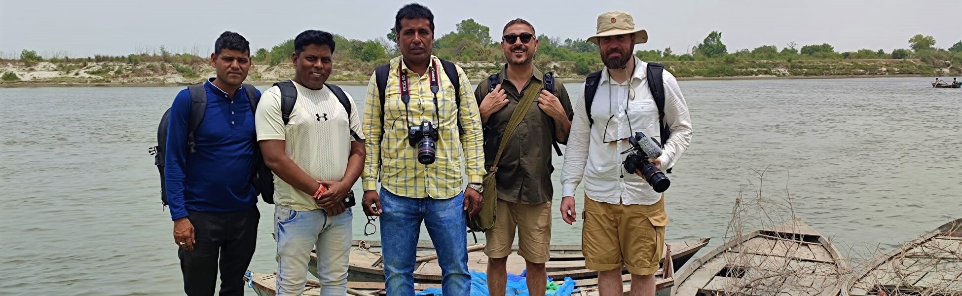 Trisna Films® and Finland Production crews collaborate during documentary filming on the holy bank of the River Ganges in Kanpur, Uttar Pradesh, featuring high-grade technical camera and sound gear. film shooting locations in india, film shooting locations in maharashtra, film shooting locations in pune, video shooting locations in india, video shooting locations in maharashtra, video shooting locations in pune, tv shooting locations in india, tv shooting locations in maharashtra, tv shooting locations in pune, shooting locations in india, shooting locations in maharashtra, shooting locations in pune